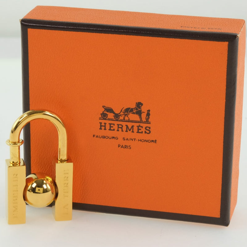 【HERMES】エルメス
 未知なる地球の美を求めて カデナ
 2001 L´HOMME PEUT 金メッキ In search of the unknown beauty of the earth ユニセックスA+ランク