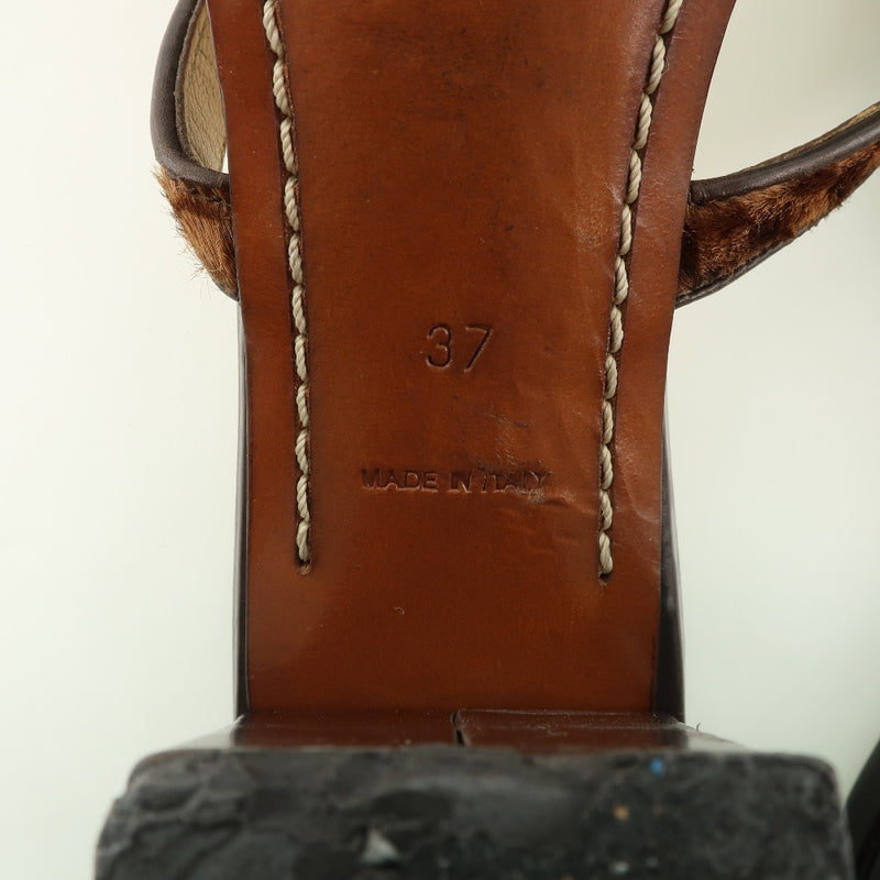 [Louis Vuitton]路易威登 
 mu子 
 Dami Cambus X皮革棕色LE0012雕刻女士