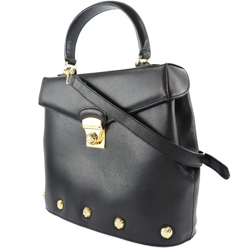 [Salvatore Ferragamo] Salvatore Ferragamo 
 2way shoulder handbag 
 AN215209 Calf Black Flap 2WAYSHOULDER Ladies