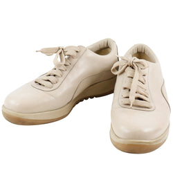 [Louis Vuitton] Louis Vuitton 
 Low -cut sneakers 
 Calf beige BA1020 engraved Low CUT Ladies