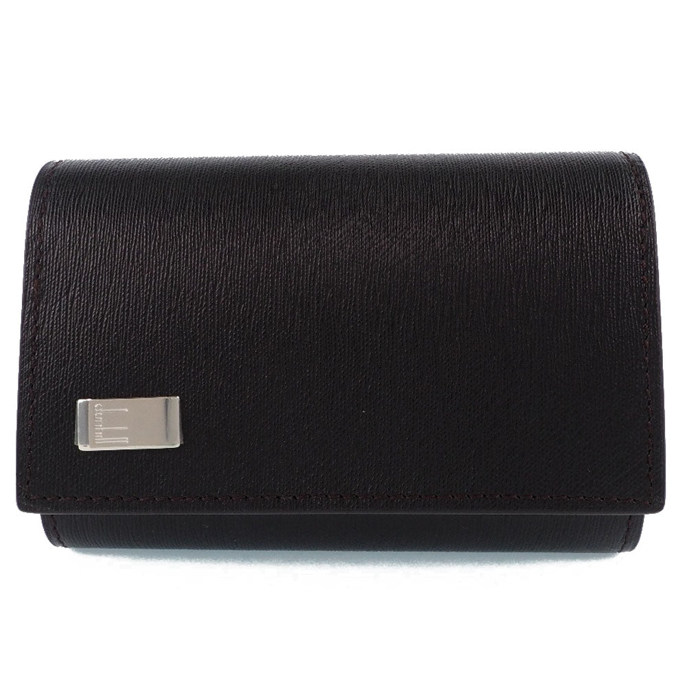 dunhill FP5020E SIDE CARLINE ダンヒル サイドカーライン キーホルダー付６連キーケース マットブラウン Dunhill White Spot Sidecar Hard Cigarette Case - Fits 20 King Size