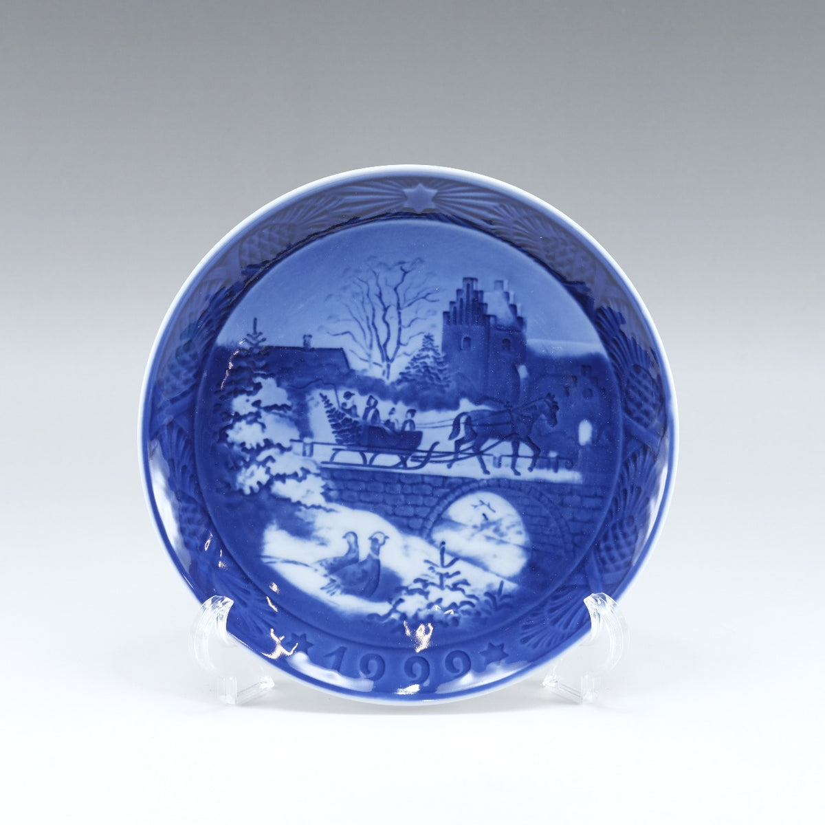 Royal Copenhagen] Royal Copenhagen 1999 II Plate The Sleigh Ride