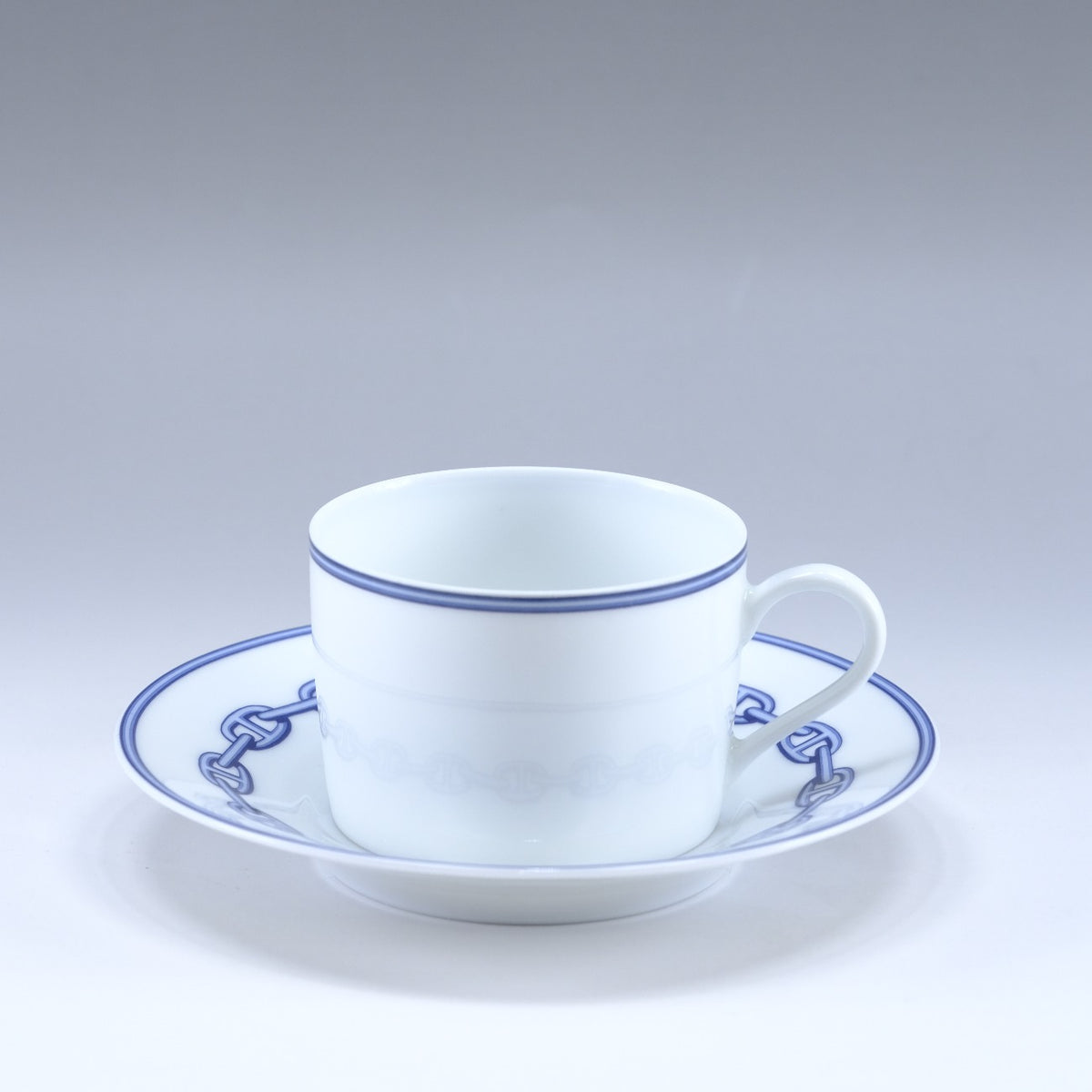【エルメス】シェーヌダンクル　カップ&ソーサー新品 HERMES】エルメス シェーヌダンクル(Chaine dAncre) 食器 カップ