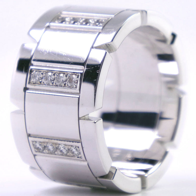 [Cartier] Cartier 
 Tank Francise No. 11 Ring / Ring 
 K18 White Gold x Diamond Approximately 16.8g Tank Francais Ladies A-Rank