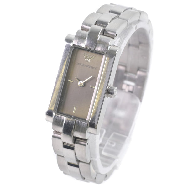 [Armani] Emporio Armani 시계 AR-5432 스테인레스 스틸 실버/블랙 쿼츠 블랙 다이얼 레이디