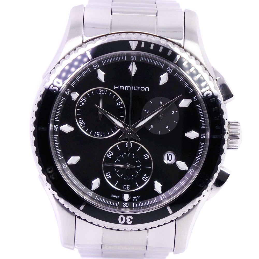 ★Hamilton★ ジャズマスター H37512131 Jazzmaster Seaview Chrono Quartz - Dial color:Black - H37512131