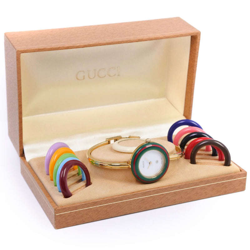 GUCCI】グッチ チェンジベゼル 腕時計 1100L クオーツ – NISHIKINO