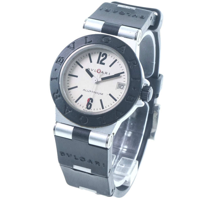 時計 BVLGARI ALUMINIUM AL32TA BVLGARI] Bulgari Aluminum AL32TA watch Aluminum x Rubber