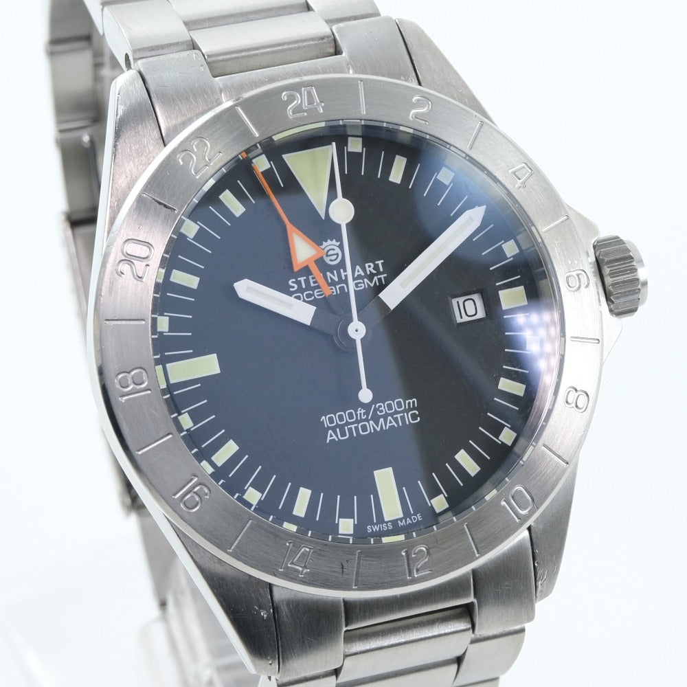 STEINHART] Stein heart Ocean GMT 300m Watch Stainless steel silver