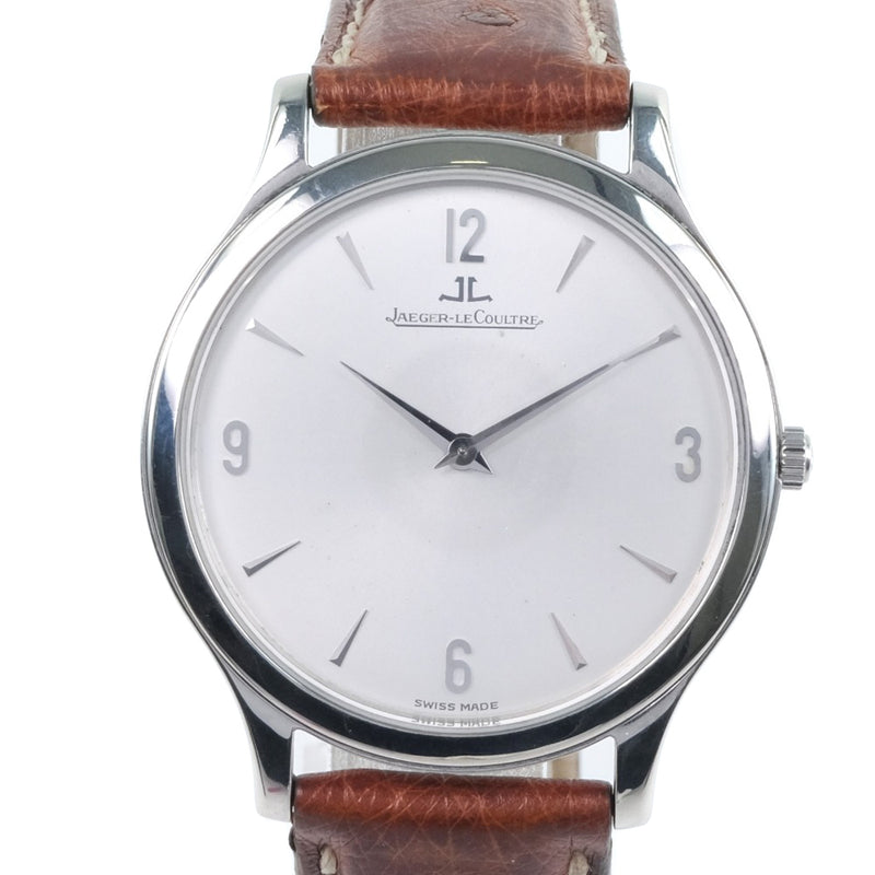 JAEGER-LECOULTRE】ジャガー・ルクルト ウルトラスリム 腕時計 145.8.79 ステンレススチール×レザー 茶 手巻き シ –  KYOTO NISHIKINO