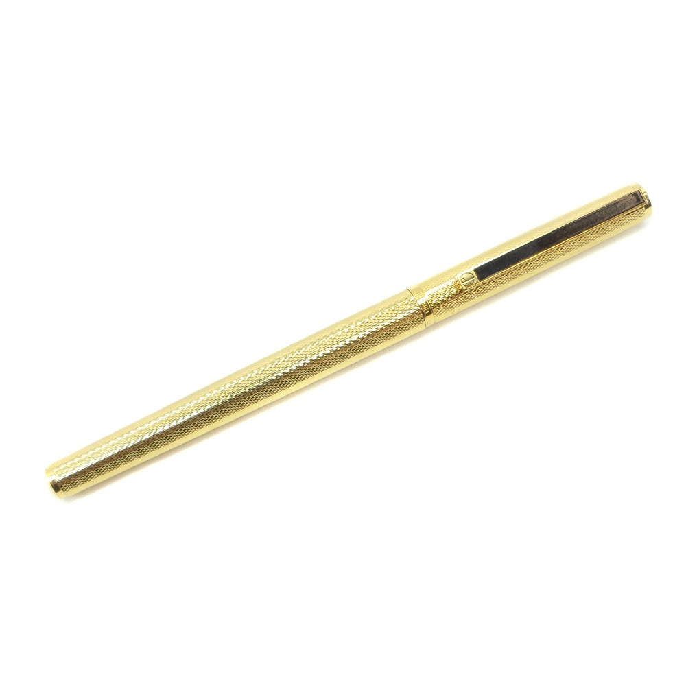 【Dunhill】ダンヒル, ジェムライン バーレイゴールドプレート 万年筆, ペン先(14金/585) 金メッキ Gemline Burleigh  Gold Plate ユニセックス