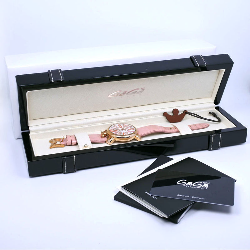 [Gaga Milano] Gaga Milano Manuare 40 Reloj 
 5012.wh.kala cuarzo