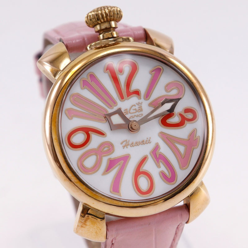 [Gaga Milano] Gaga Milano Manuare 40 Reloj 
 5012.wh.kala cuarzo