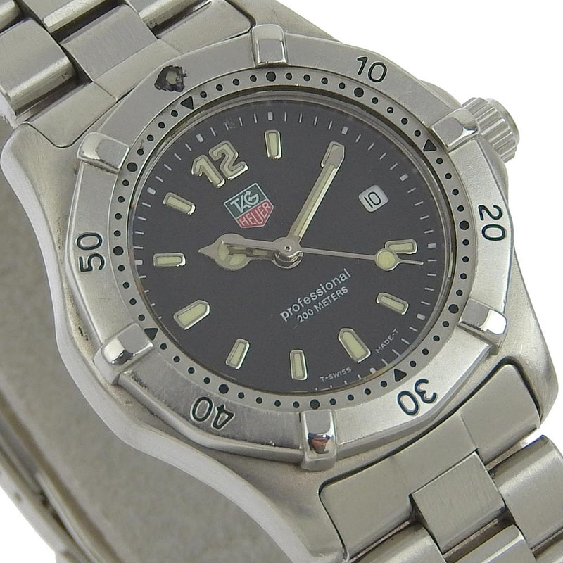 タグホイヤー WK1310 プロフェッショナル 200m 黒文字盤 クォーツ