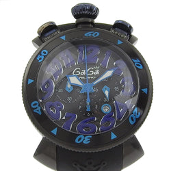 GAGA MILANO 48MM マヌアーレ48 クロノグラフ クオーツ Gaga Milano】ガガ・ミラノ マニュアーレ48 腕時計 クオーツ