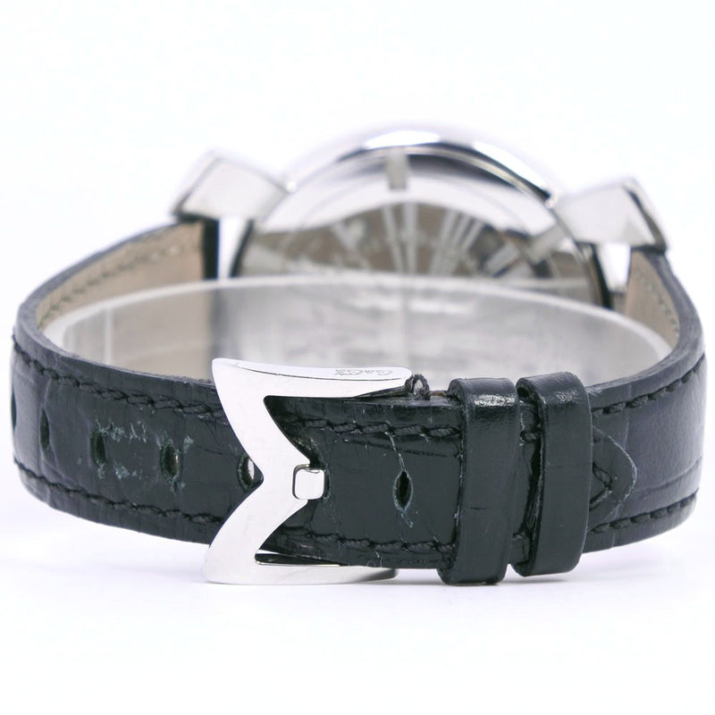 [GAGA MILANO] Gaga Milano 
 Manure 46 Watches 
 5084 stainless steel x leather black quartz black dial Manuale 46 unisex