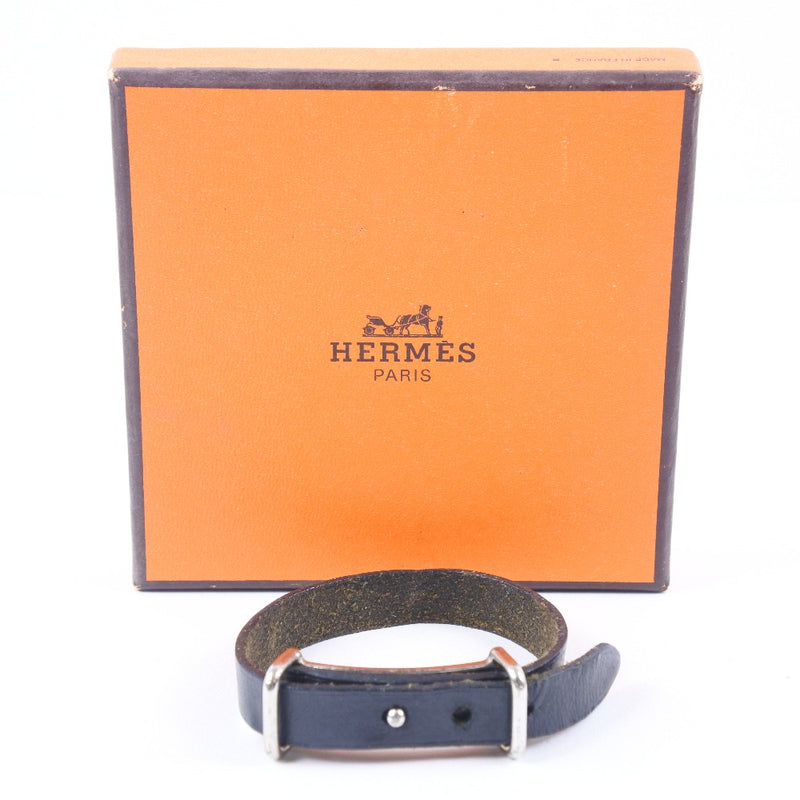 [HERMES] Hermes 
 Api 2 bracelet 
 Leather Black Approximately 11.2g Appi 2 Unisex