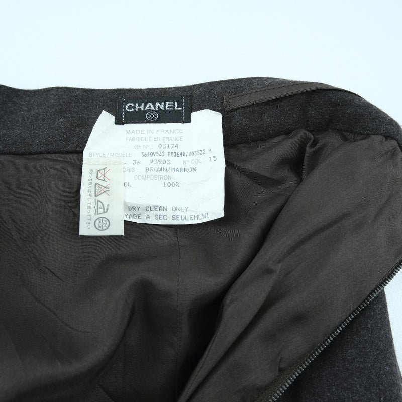 [Chanel] Chanel 
 falda 
 P03640V03532 LANO DE TEA DE LANA Damas un rango