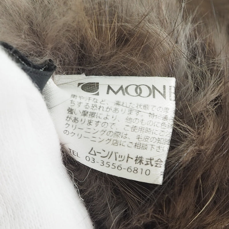 【MOONBAT】ムーンバット
 スヌード 毛皮コート
 マフラー ミンク 茶 Snood レディース