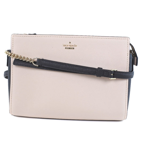 【Kate Spade】ケイトスペード
 キャメロンストリート ダナ ショルダーバッグ
 PXRU8294 レザー ベージュ ファスナー Cameron Street Dana レディースAランク