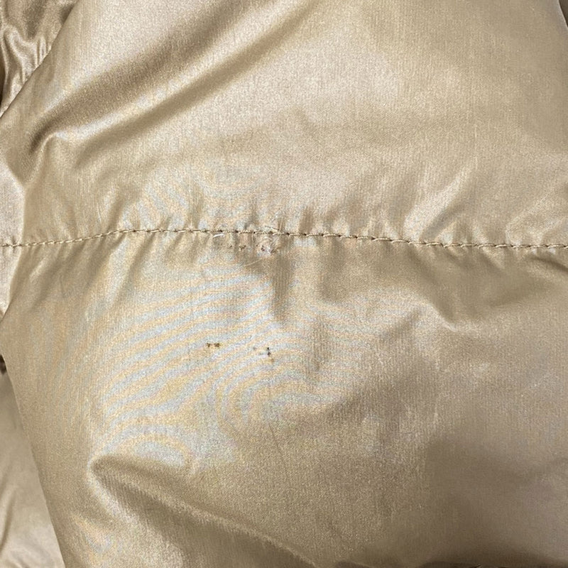 [Moncler] Moncler 
 Material de tissu Down Jacket 
 Long D20914137825 53227 Nylon Beige Tissu Material Damas