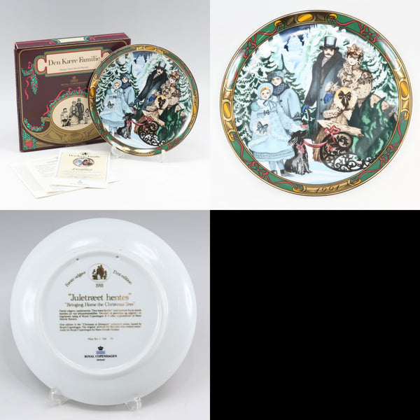 [皇家哥本哈根]皇家哥本哈根 
 耳机对象 
 圣诞节Indenmark 1991-1995瓷器年板_A等级