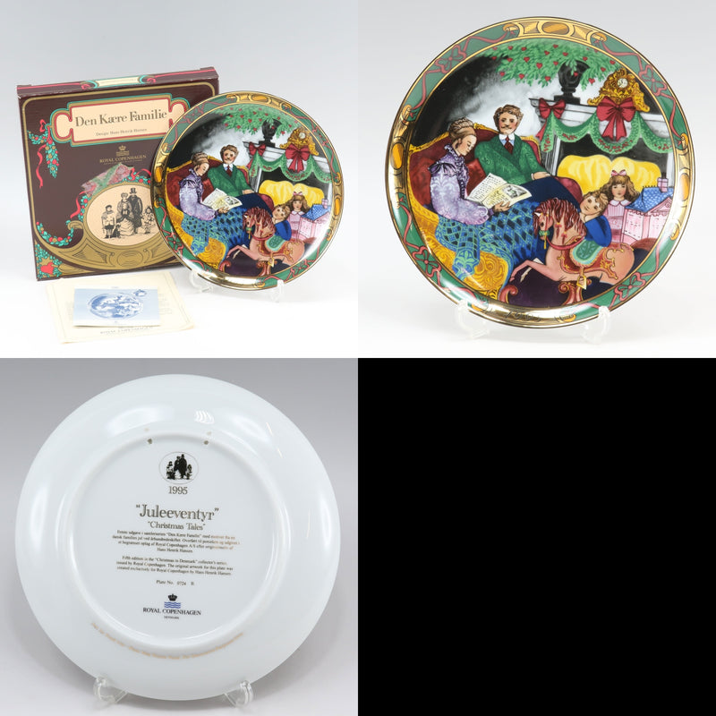 [Royal Copenhagen] Royal Copenhagen 
 Earplate object 
 Christmas Indenmark 1991-1995 Porcelain YEAR PLATE_A Rank