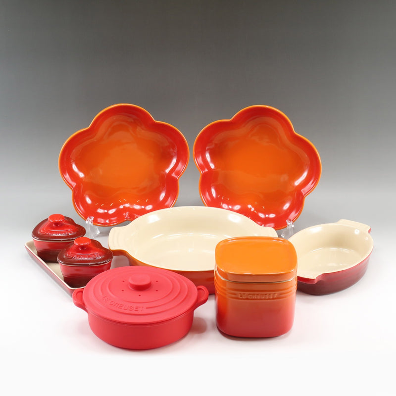 [Le Creuset] Le Creuset 
 Petit Ramkandamul/Gratin 접시/꽃 접시 요리 
 Petit Lamb Can d 'Amour/Gratin Plate/Flower Dish Unisex A rank