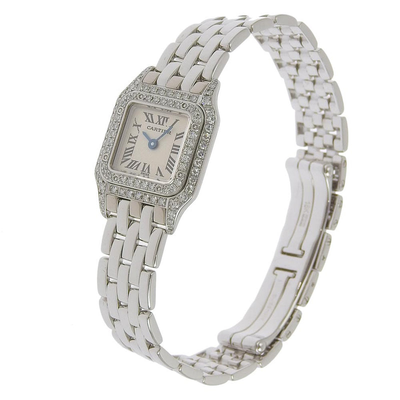 CARTIER】カルティエ ミニパンテール 腕時計 ダイヤベゼル WF3210F3