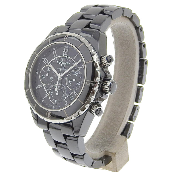 [Chanel] Chanel J12 Watch H0940 Ceramic Automatic Chronograph Black Dial J12 Men's A-Rank