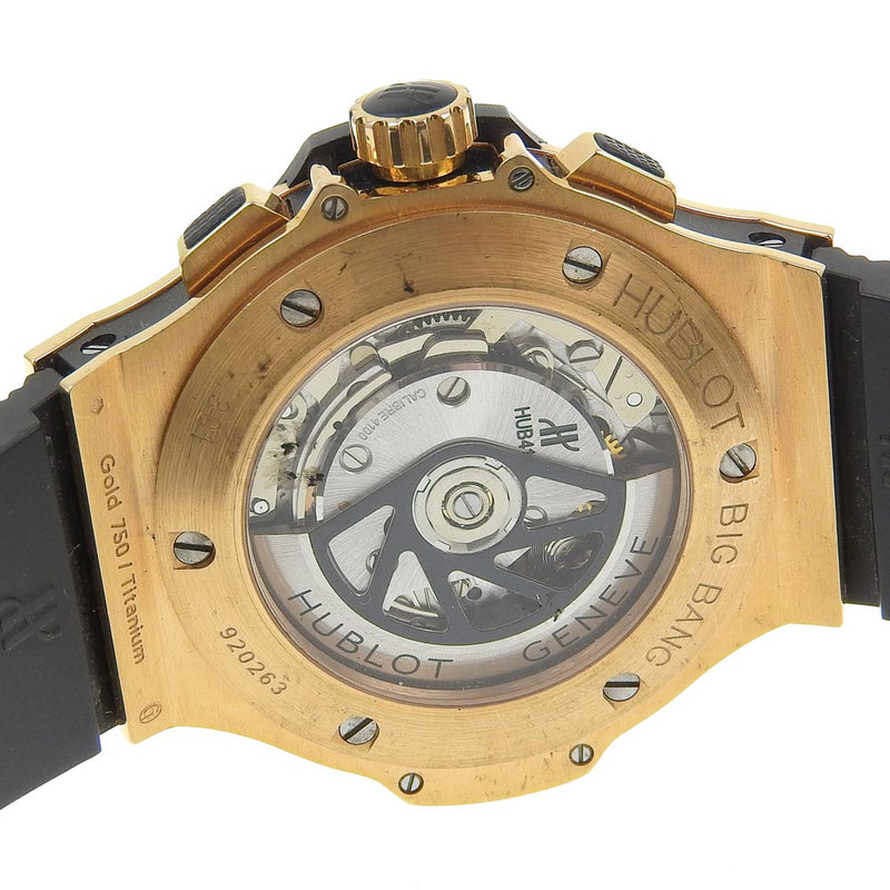 [HUBLOT] Uburo 
 Big Bang Watch 
 Gold Ceramic 301.pb.131.RX Automatic Black Dial Big Bang Men's Rank