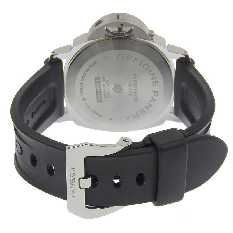 【PANERAI】パネライ
 ルミノール マリーナ 腕時計
 PAM00632 ステンレススチール×ラバー 手巻き スモールセコンド 黒文字盤 Luminor Marina メンズAランク