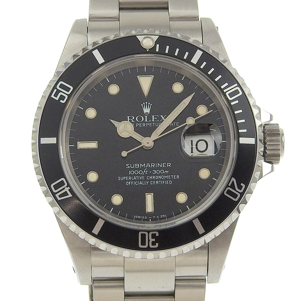 【ROLEX】ロレックス
 サブマリーナ 腕時計
 X番 cal.3135 16610 ステンレススチール 自動巻き 黒文字盤 Submariner メンズAランク