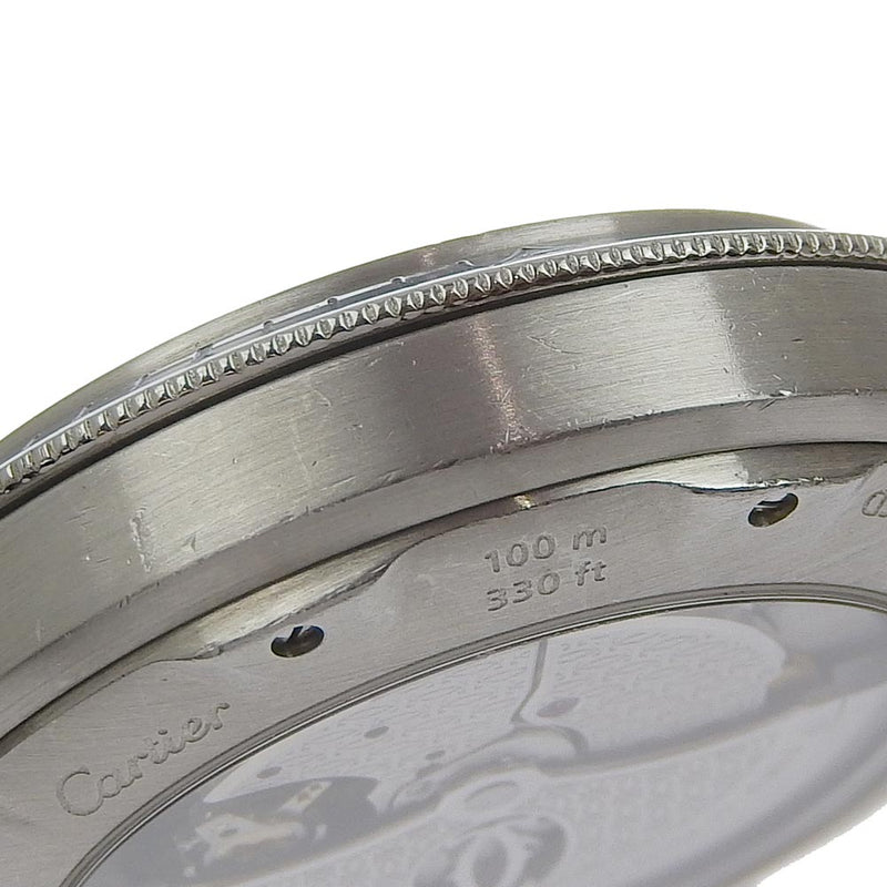 [Cartier] Cartier 
 Reloj Pasha Grid 
 Ski posterior W31040H3 Silver de acero inoxidable Automático de marcación blanca Pasha Grid Men's