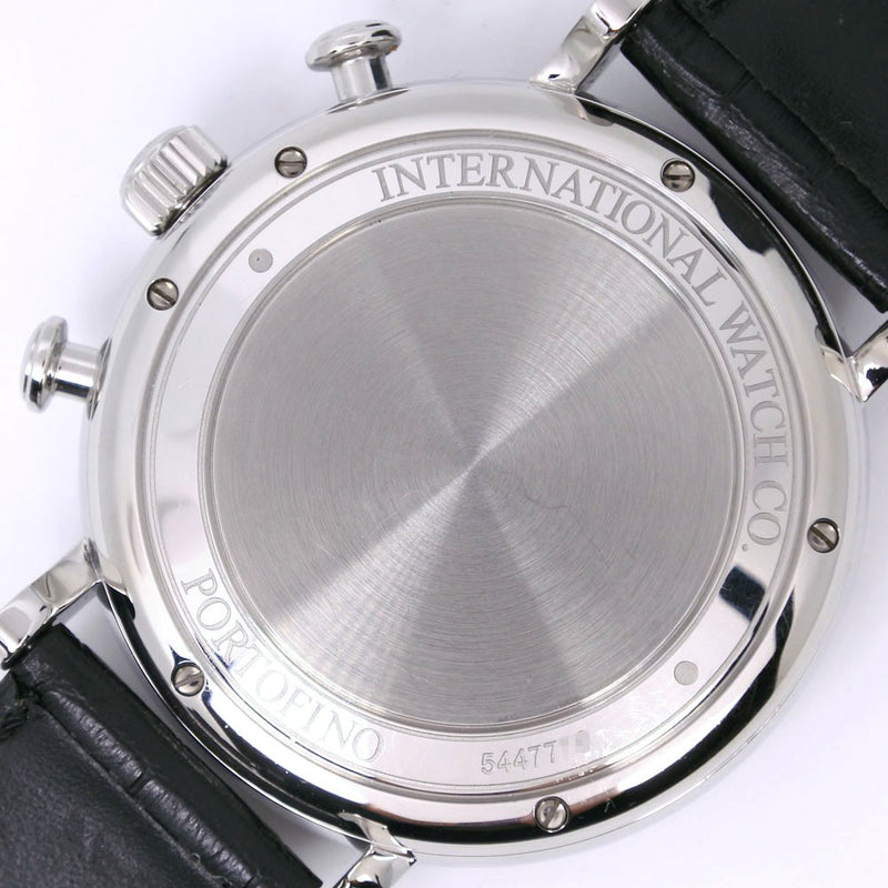 [IWC] Compañía de relojes internacionales 
 Reloj de Port Fino 
 Cal.75320 IW391008 Acero inoxidable x cronógrafo negro cronógrafo negro dial negro portofine A-rank