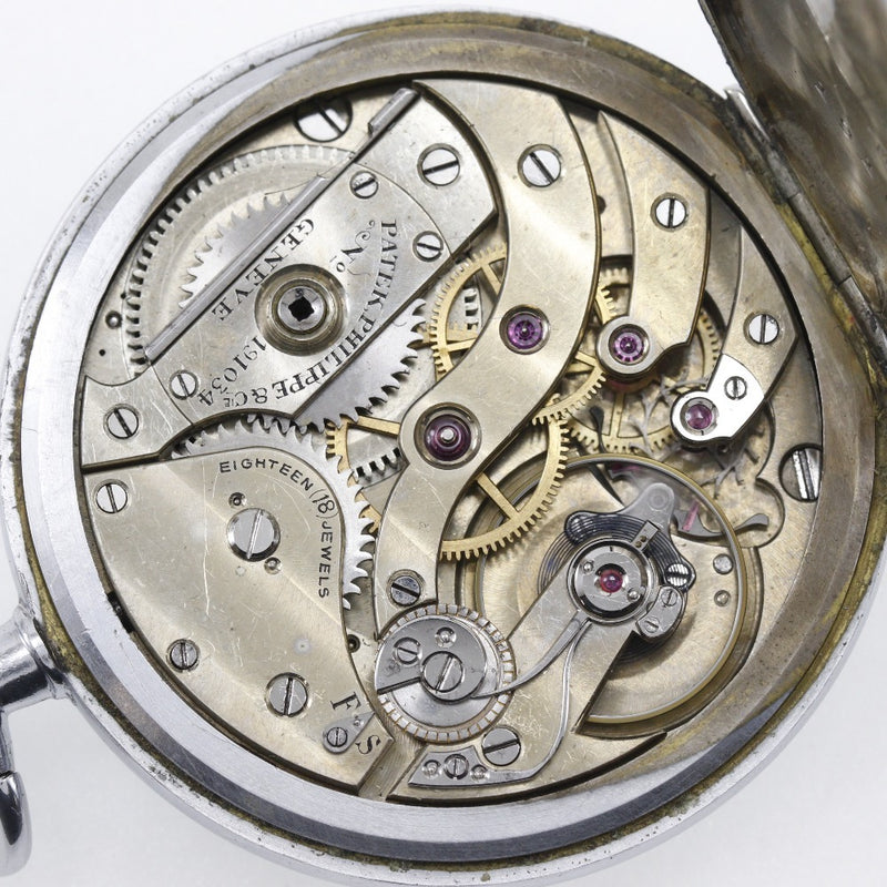 [Patek Philippe] Patek Philip 
 Reloj de bolsillo de 18 jewels 
 1920 191034 Hand de acero inoxidable -Wund 18 Jewels Unisex