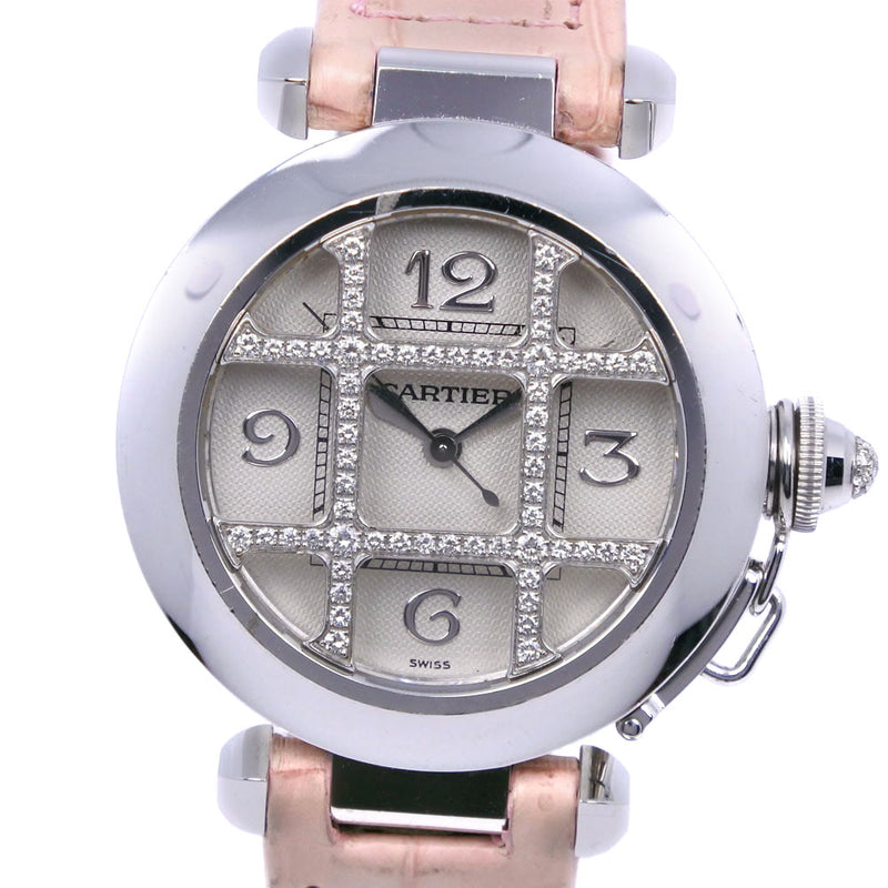 Cartier Cartier Pasha 32 Watches Grit Diamond WJ101456 K18 White Gol KYOTO NISHIKINO