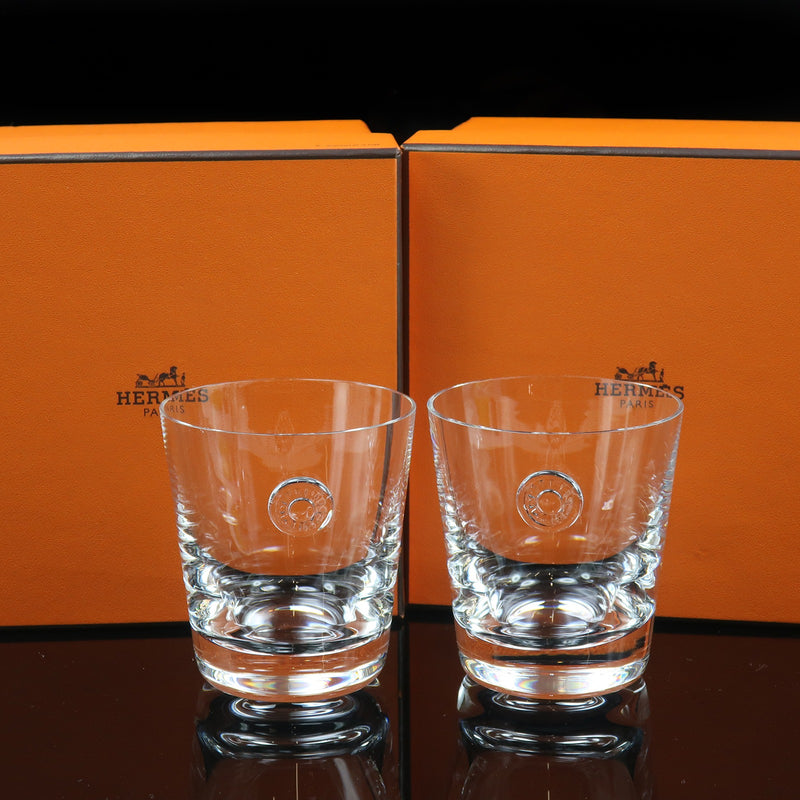【HERMES】エルメス
 セリエ ショットグラス 2個 食器
 2 Serie shot glasses _Sランク