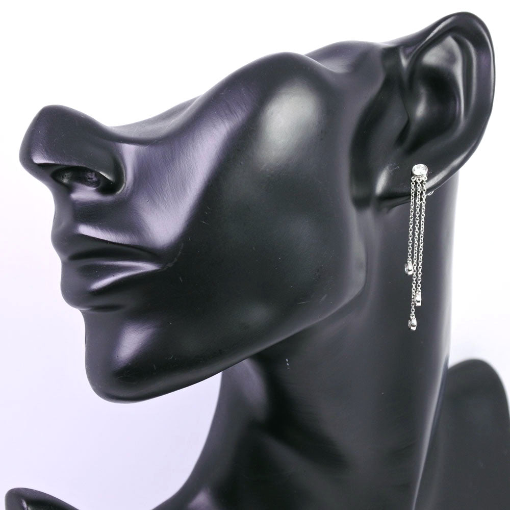 TIFFANY&Co.】ティファニー バイザヤード ピアス 4Pダイヤ Pt950