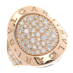 [BVLGARI] BULGARI RIVER NO. 7 RING / RING PAVE 18K金X钻石粉红色黄金大约10克女士SA等级