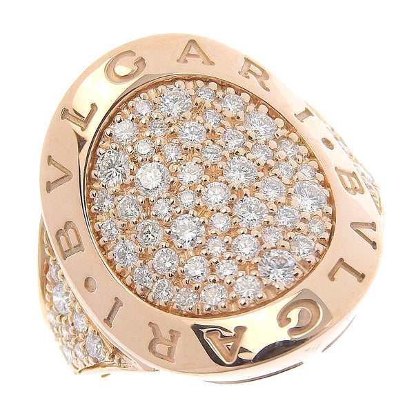 [BVLGARI] Bulgari 
 Revanting No. 7 Ring
 Pave 18KGold x Diamond Raspberry PinkGold about 10g Revanting Ladies SA Rank