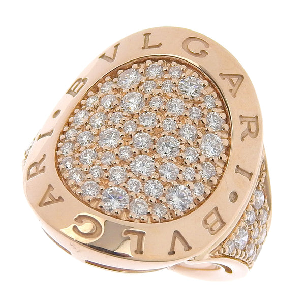 [Bvlgari] Bulgari River Vanting No. 7 Ring / Ring Pave 18K골드 X 다이아몬드 핑크 골드 대략 10G 회전 여성 SA 랭크