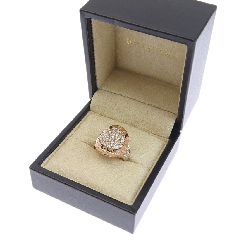 [Bvlgari] Bulgari River Vanting No. 7 Ring / Ring Pave 18K골드 X 다이아몬드 핑크 골드 대략 10G 회전 여성 SA 랭크