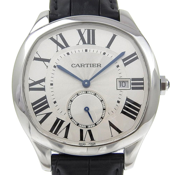 [Cartier] Cartier Drive Ducartier Watch WSNM0004 Stainless Steel× Crocodile Mechanical Automatic Small second SilverDial Drive de Cartier Men's