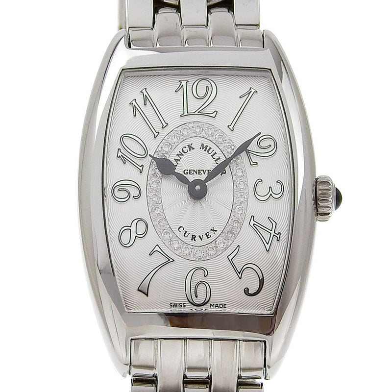 [FRANCK MULLER] FRANK MULLER TONOCARBEX 시계 다이아몬드 다이얼 Cal.280.002 1752QZ REL CD 1R 스테인리스 스틸 X 다이아몬드 쿼츠 아날로그 디스플레이 실버 다이얼 Tonocar Vex Ladies 랭크