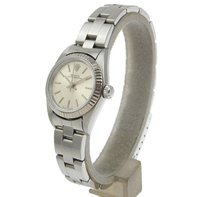 [ROLEX] Rolex Oyster Palpetur Watch 76094 Stainless Steel Mechanical Automatic SilverDial Oyster Perpetual Ladies A Rank