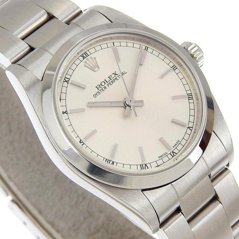 [ROLEX] Rolex Oyster Papetur Watch Cal.2230 77080 Stainless Steel Mechanical Automatic SilverDial Oyster Perpetual Boys