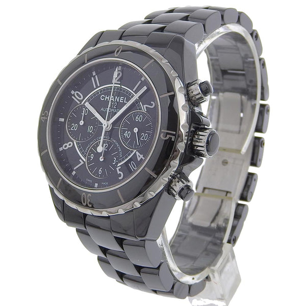 [CHANEL] Chanel 
 J12 watch 
 H0940 Ceramic xStainless Steel Mechanical Automatic Chronograph black dial J12 Men's A-Rank