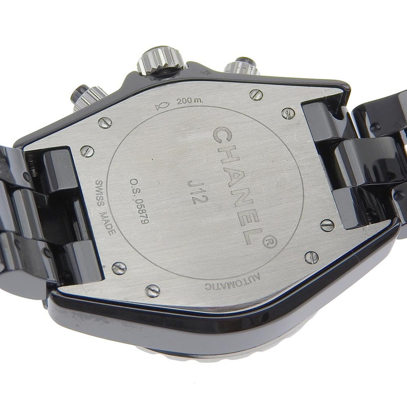 [CHANEL] Chanel J12 Watch H0940 Ceramic ×Stainless Steel Mechanical Automatic Chronograph Black Dial J12 Men's A-Rank