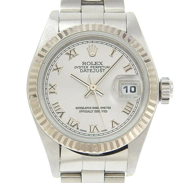 [ROLEX] Rolex 
 Datejust Watch 
 Cal.2235 79174 Stainless Steel× WG Mechanical Automatic Gray dial DateJust Ladies A-Rank